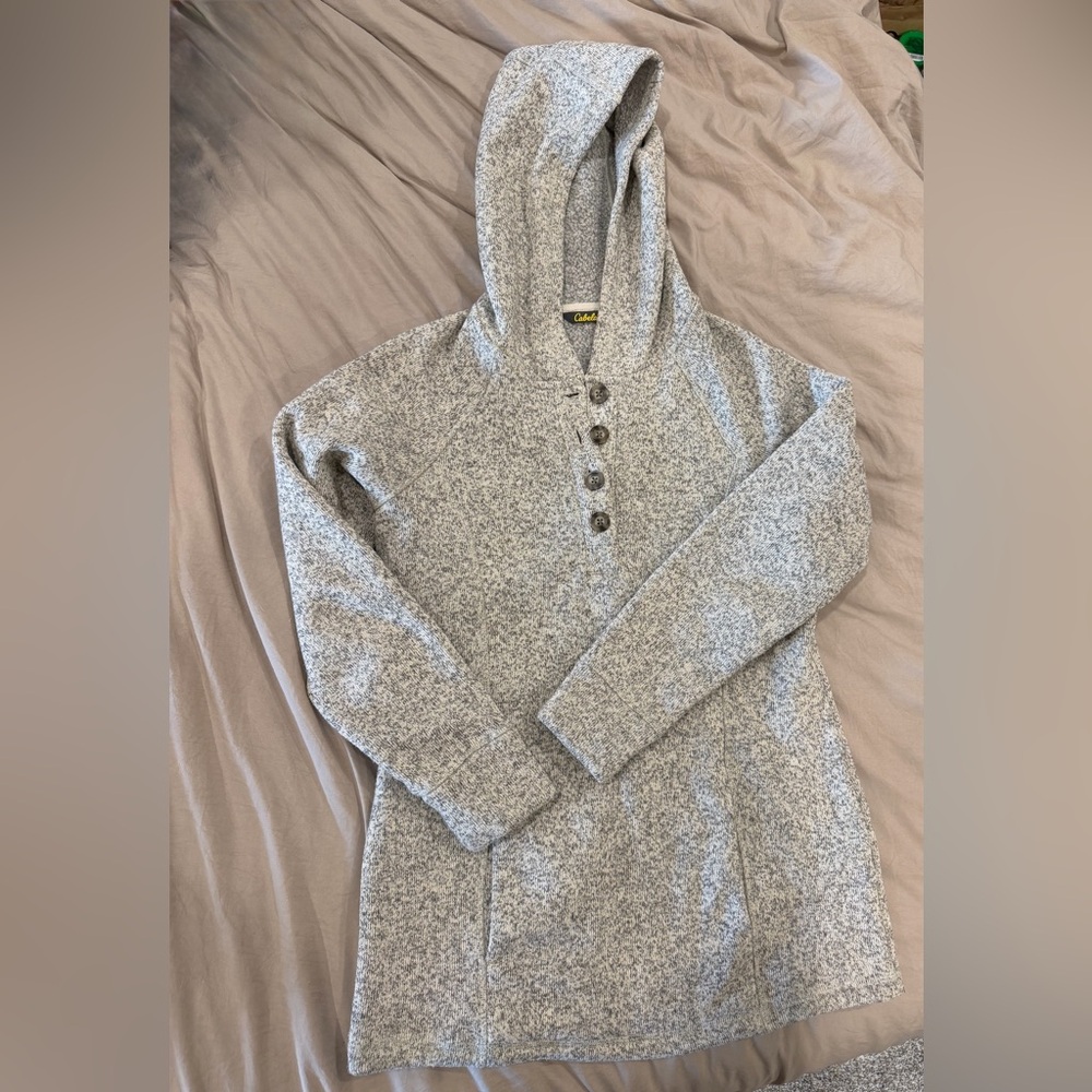 Cabela's Gray Long Hoodie